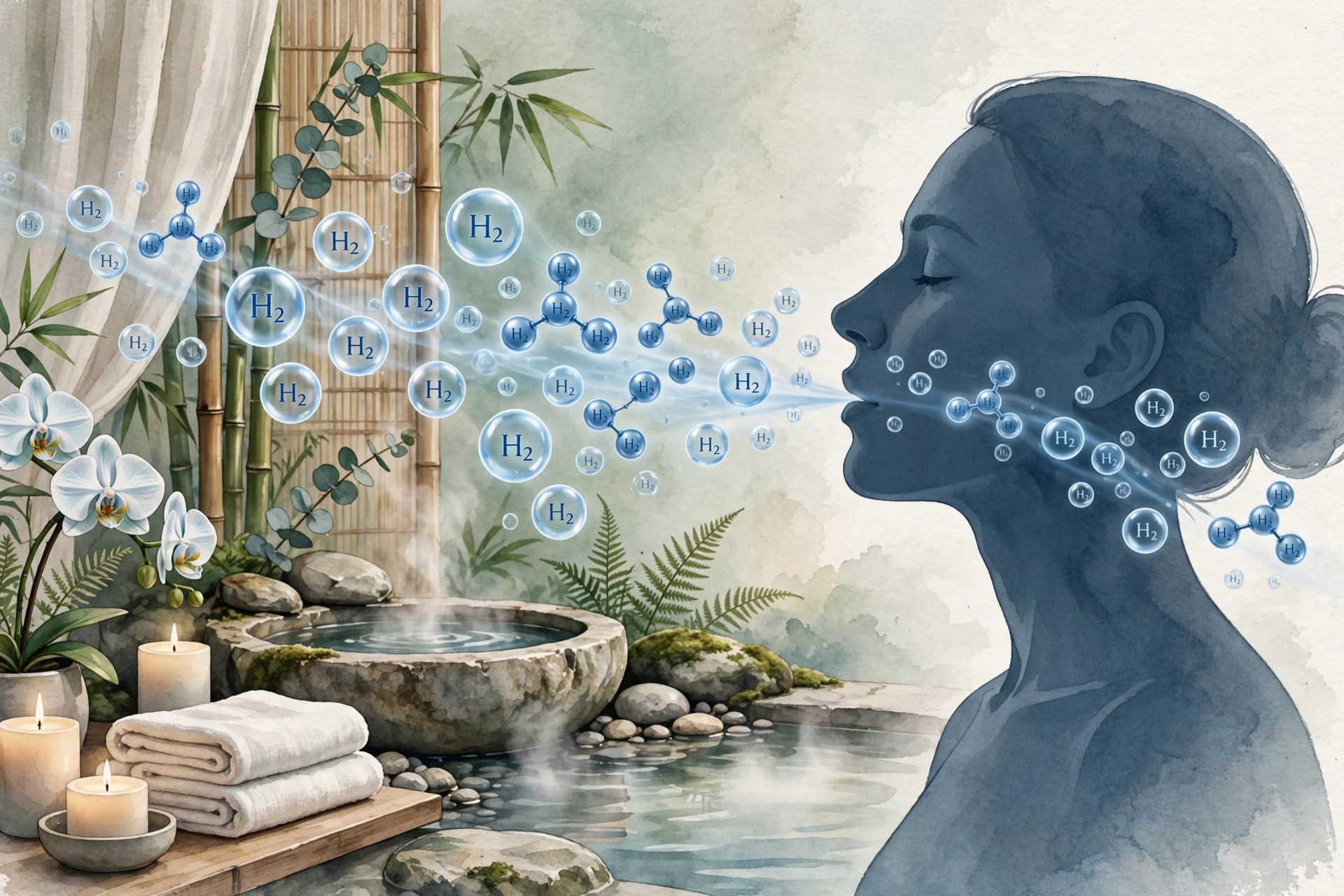 Molecular hydrogen inhalation and mitochondria