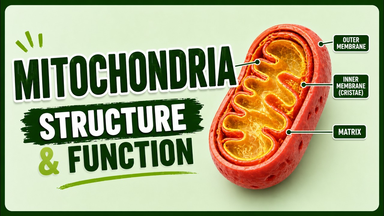 Video thumbnail: Mitochondria Structure & Function I Clinical Application I Cell & Molecular Biology